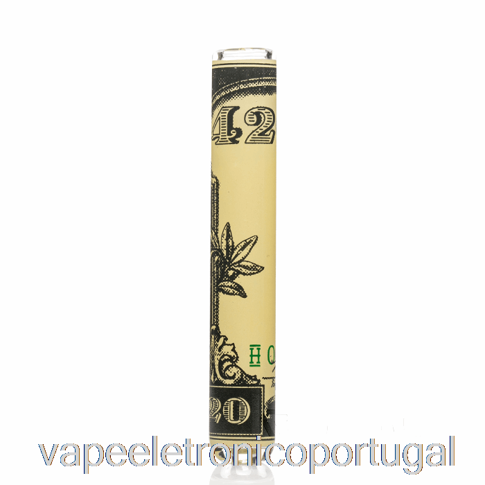 Vape Eletrônico Hemper Nota De Dólar Chillum Tubo De Mão Verde